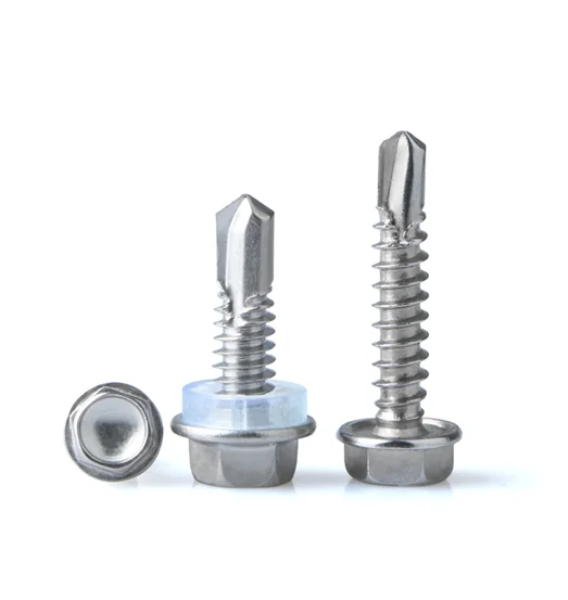 Chinese factory low price wholesale DIN7504K ST3.5-ST6.3 Stainless steel tapping Dovetail Hex flange drill tail nail