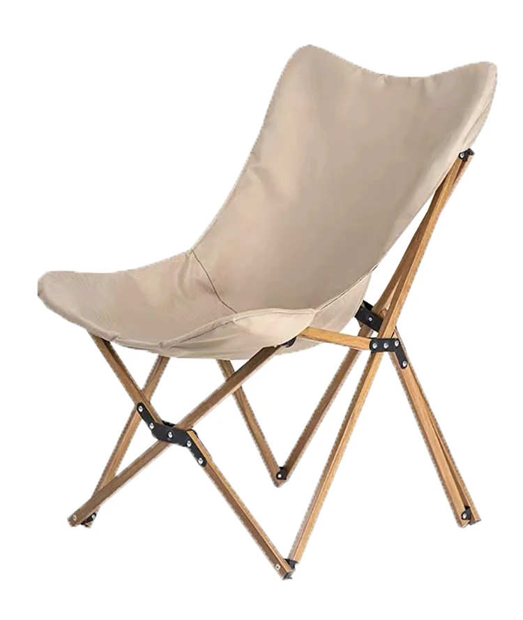 luxury camping furniture wood print folding  chair Aluminum frame chair garden picnic chair