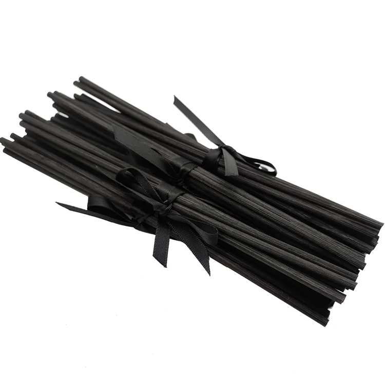 Custom Size Black Wood Rattan Stick Reed Diffuser Sticks Aroma Natural Black Diffuser Reeds
