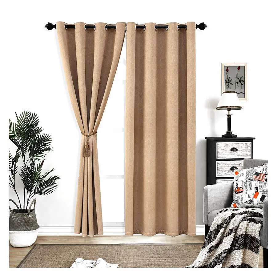 Chinese Factory Blackout Sunproof Solid Curtain, New Products 2020 Store Rideau Chambre