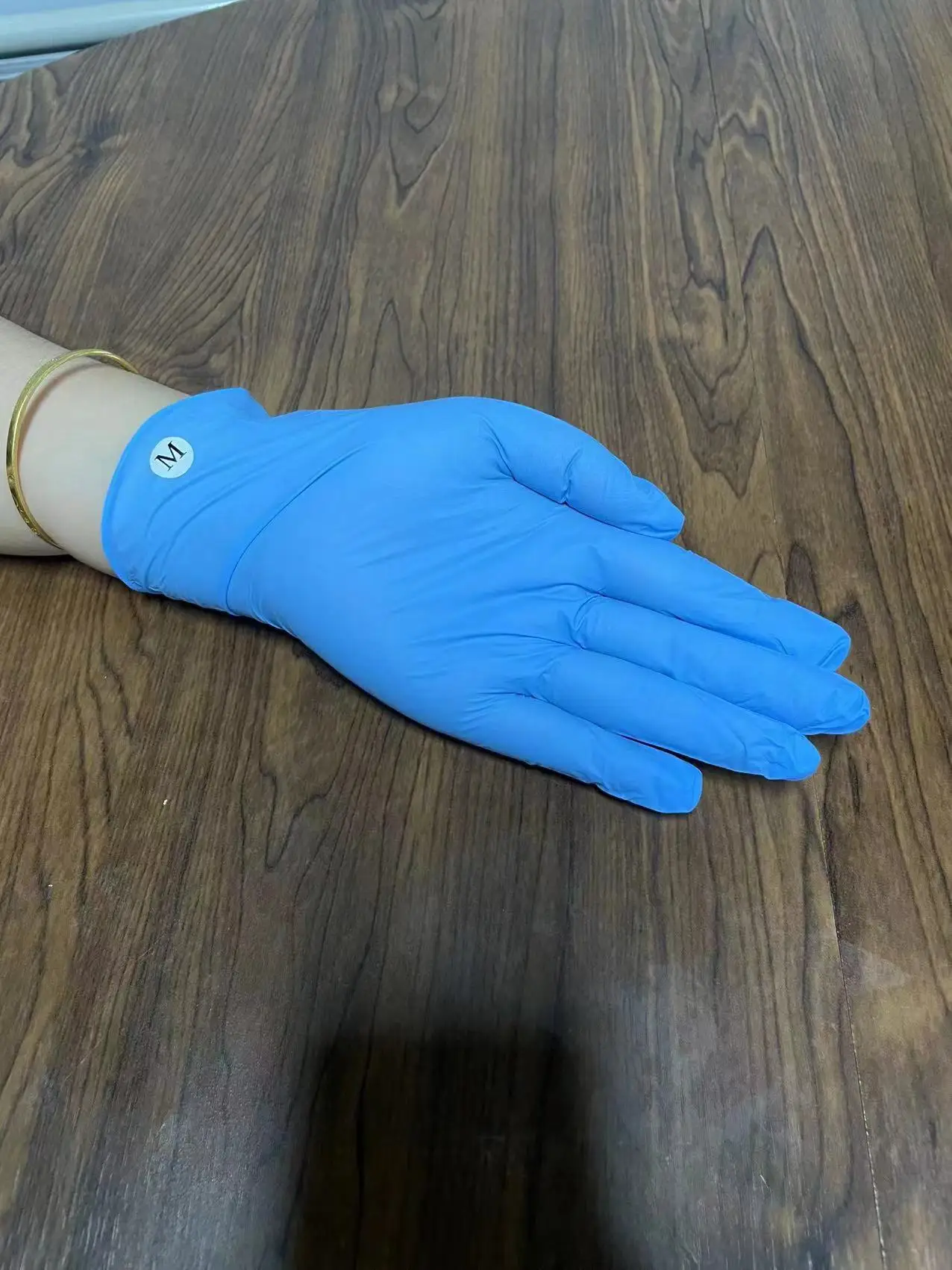 tattoo beauty manicure salon cleaning custom logo nitrile Latex and Powder Free Textured fingers working chemical proof gloves