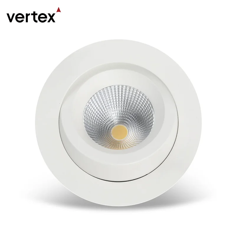 Aluminum 83mm cutout dimmable IP44 cob downlight CE ROSH