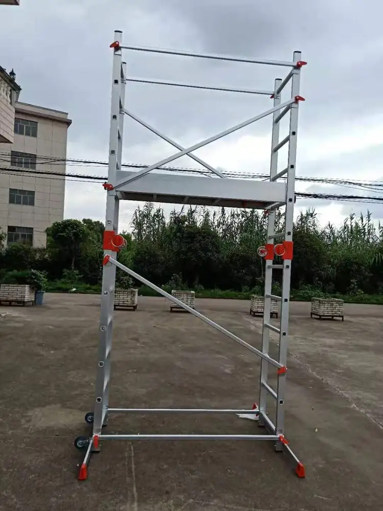 Aluminium multipurpose professional telescope extension ladder