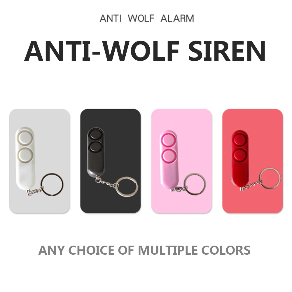 
120db Anti Lost Alarms, Self Defense Safety Personal Panic Rape Attack Alarm Bell Security Protection LED KeyChain Alarm Device/ 