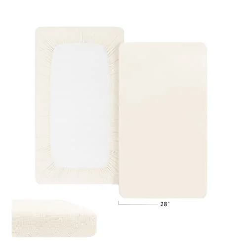 100% Cotton Fitted Crib Sheets Soft and Breathable Bedding for Boy or Girl for Standard Crib Mattress