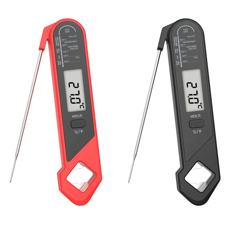 6.5 Instant Read Meat Thermometer for Grill and Cooking Waterproof Fast Thermometer with Backlight & Calibration Digital Food