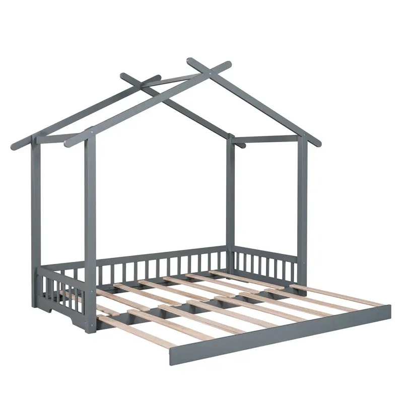 Mid-Century Retro Crib Wooden Children Beds Montessori Bed Kids Tree Toddler House Baby Bed