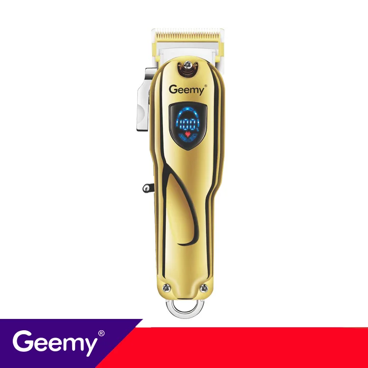 
Geemy6567 electric hair clipper metal machine high horsepower hair salon hair clipper cross-border e-commerce LCD fader 