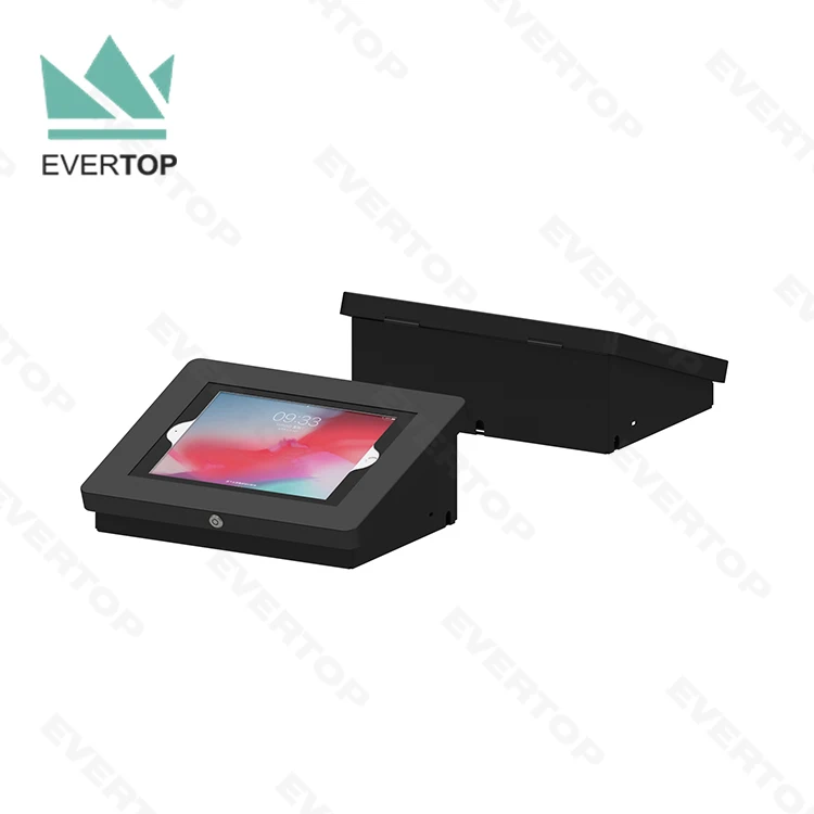 LST16B Customizable Anti-Theft Counter Table Top for iPad Tablet Anti Theft Display Stand, Desktop Display for iPad Tablet Kiosk