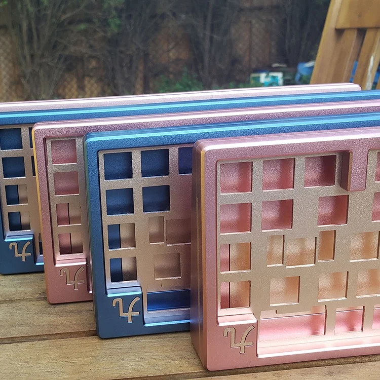 CNC polycarbon keyboard metal keycaps CNC machining aluminum 6063 anodize/E-coating/logo engraving