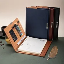 2023 Embossed Logo Office School A5  Leather HardCover Notebook with Round Corner  Customizable Bulk  Leather Bound Cover Custom