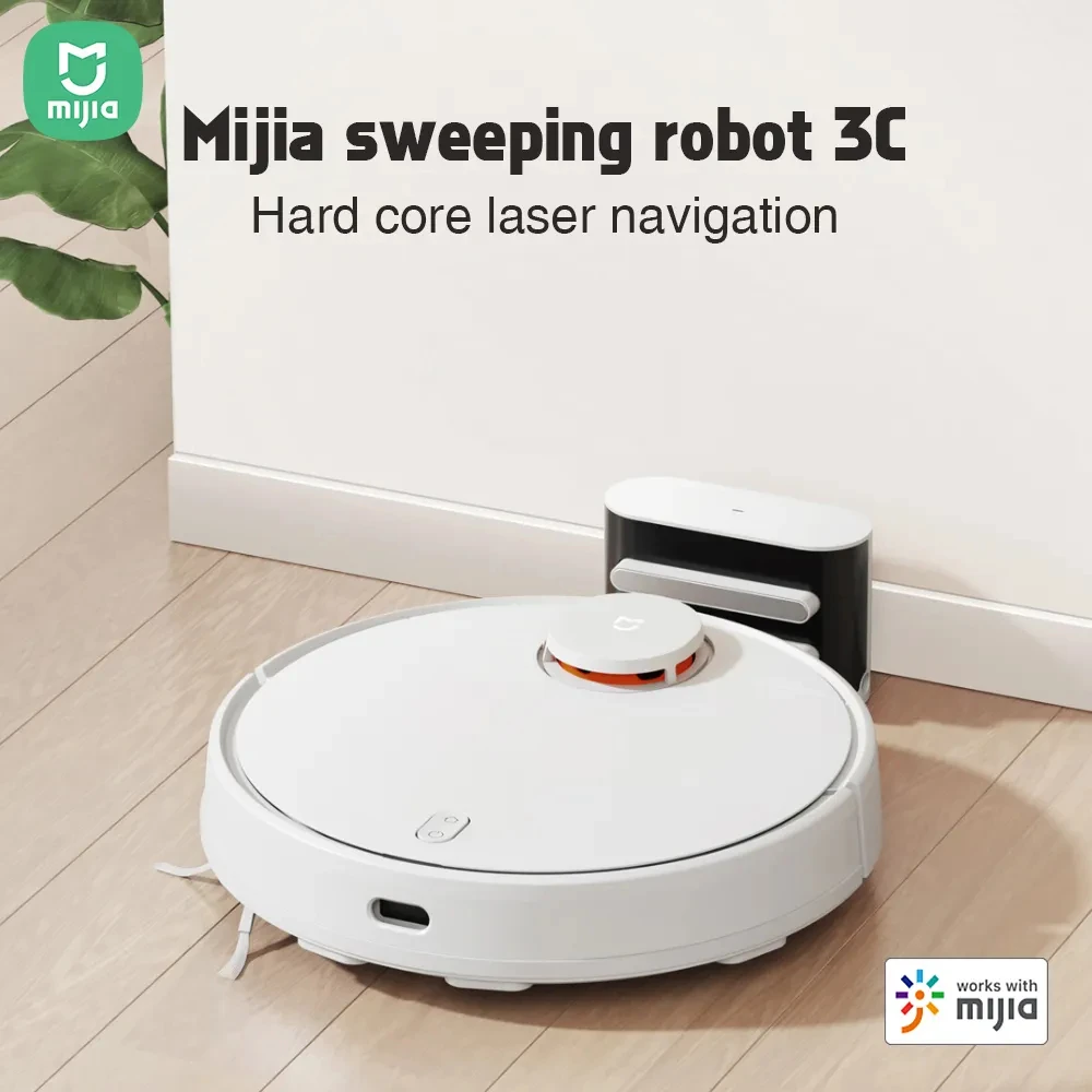 RC XIAO MI Mijia Mi Robot 3C Sweeping Mopping Robot Vacuum Cleaner Mijia APP Remote Control Dust Smart Planned Automatic Sweeper