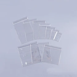 Custom Plastic Jewelry Packaging Transparent Small PVC Pouch Clear Bags With Zippers