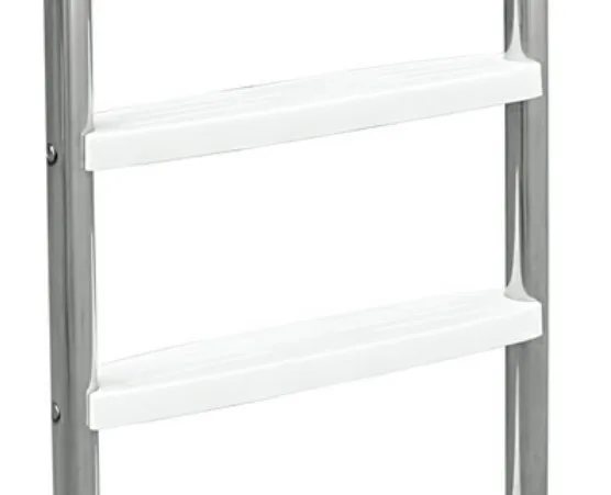 Cleanwell High Quality Stainless Steel Swimming Pool Ladder with Stainless Steel or Plastic Steps, 2 to 5 Steps