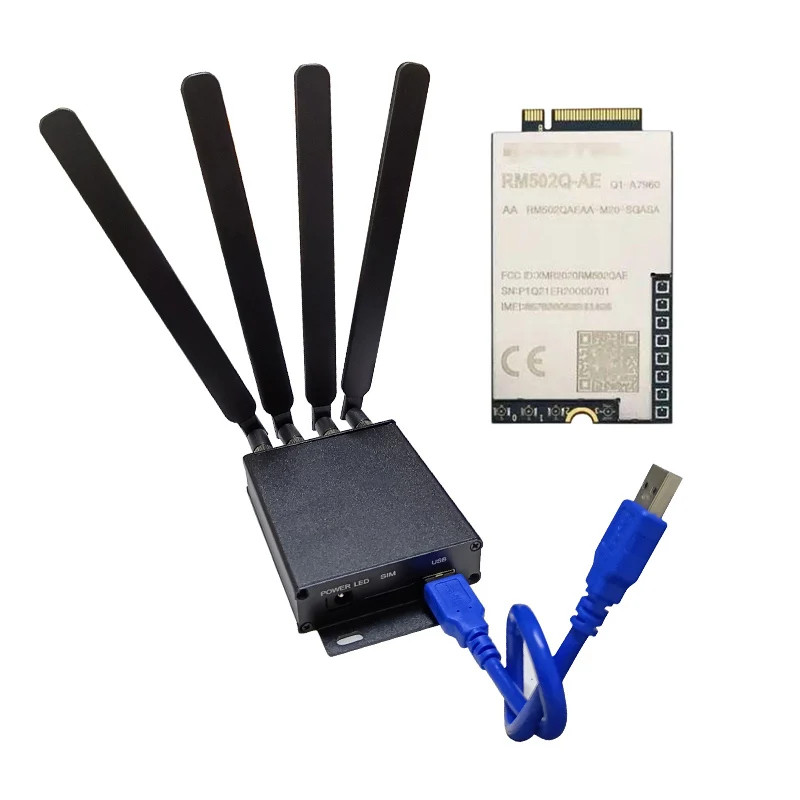 LTE 4G 5G module Modem case Housing Key board kit NGFF M.2 USB 3.0 Adapter + RM502Q-AE RM502QAE RM502QGLAE-M20-SGASA Module