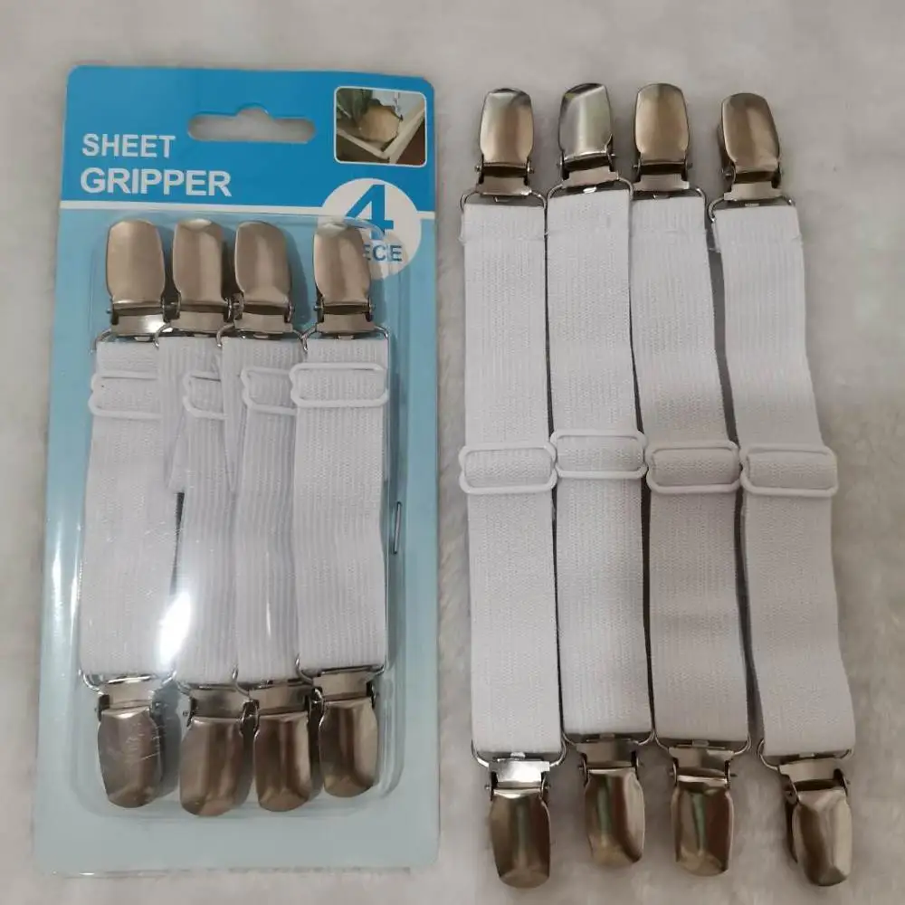 elastic heavy duty bed sheet holders suspenders straps