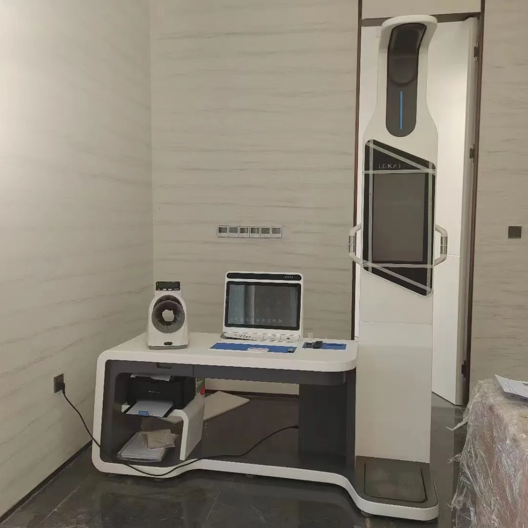 HW-V7000 Telemedicine body analyzer machine medical screening kiosk health check-up machine