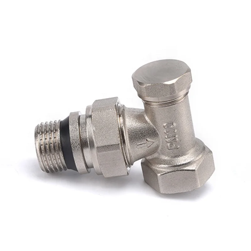 Brass Corner Lockshield Anthracite Thermostat Radiator Control Valve Thermostatic Head Dn15 For System