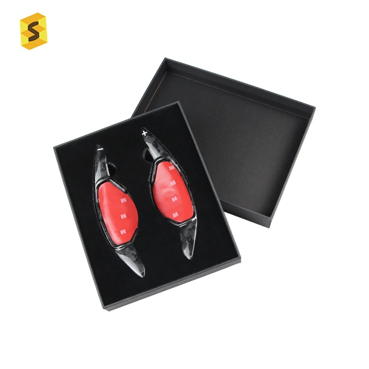 ES Car Interior Steering Wheel Extension Accessories Trim Real Forged Carbon Fiber Shift Paddle For Nissan Teana 2019 2020