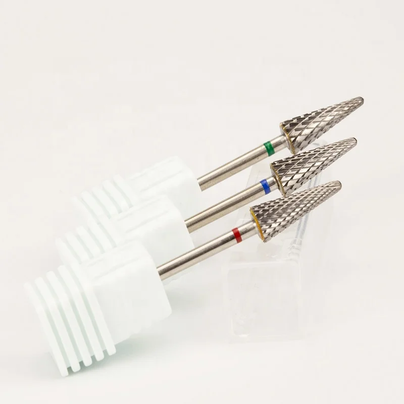 Salon Use Acrylic Safety Tungsten Carbide Cone Professional Electric File Nail Dril Bit Drill