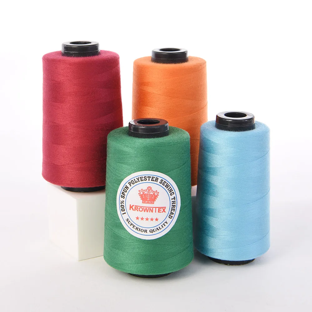 
Wholesale Factory Dyeing 120gram 100% Spun Polyester Sewing Thread 40/2 5000yards 