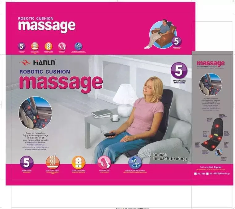 Factory whole electric vibration massage pad car seat Infrared heating pad