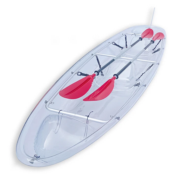 New Stock Arrival Clear Kayak  Body Reinforcement Stability Rowing Hand Boat Paddle With Spot Wholesale