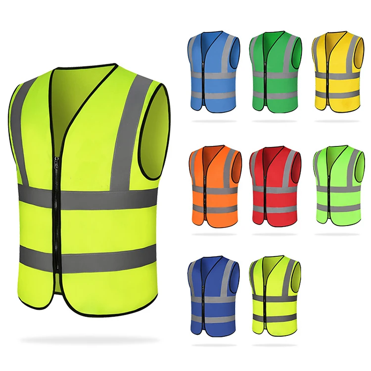 Reflective Nightcup Traffic Police Safety Work Uniform Waistcoat Breathable Yellow Green Soft Cheap Jacket Vest