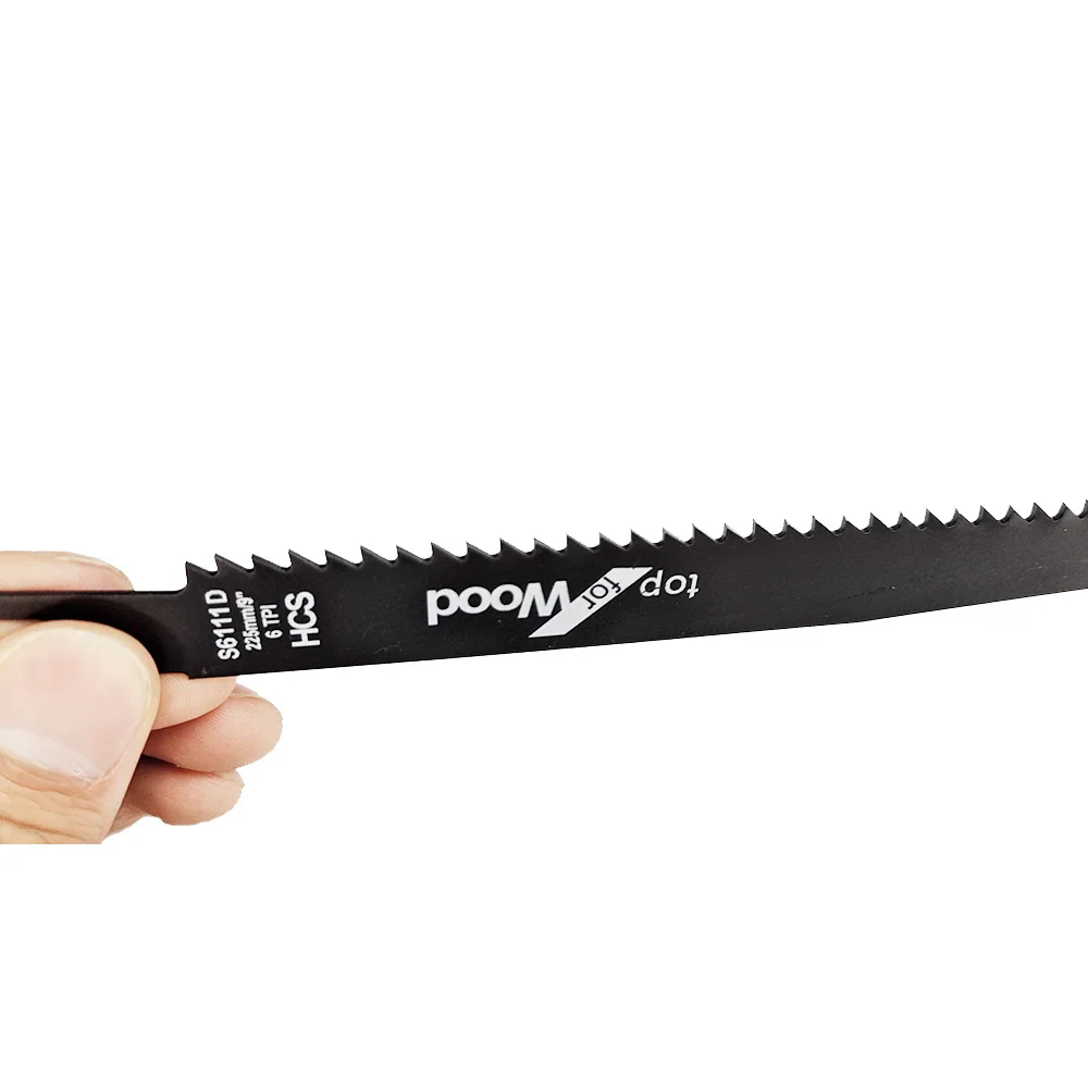 Wood Cutting Blades S6111D High Carbon Steel Reciprocating Saw Blades Cutting Wood Bamboo Plastic