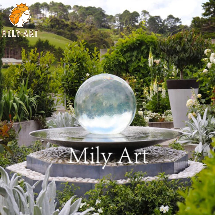 Custom Design Outdoor Rolling Round Acrylic Ball Water Fountain for Sale
