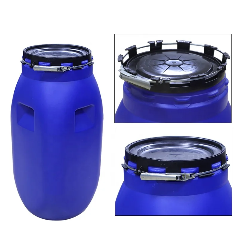  110 л пластиковый квадратный jerrycan HDPE синий барабан с открытым верхом кг ведро под заказ литров бак для химической пищевой