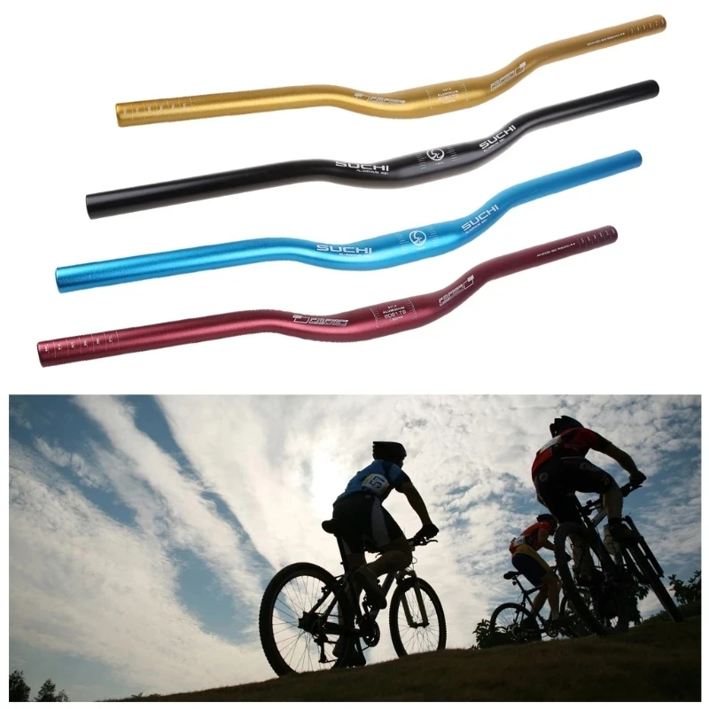 31.8x620mm/25.4mm 600mm Aluminum Alloy Handlebar Straight MTB Bicycle Riser Flat Handle Bar Road Bike Parts Accessories