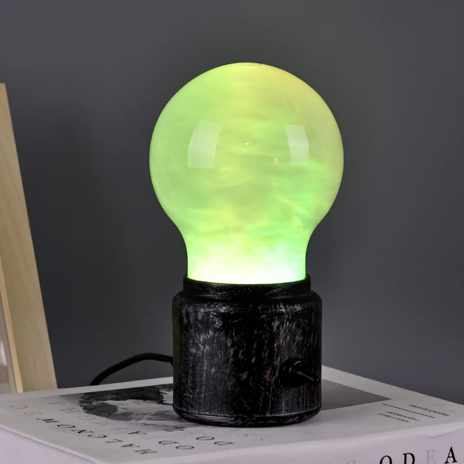 Modern Illuminate Your Nights with Colorful Liquid Motion Lamps Night Light with Large Bulb Shade