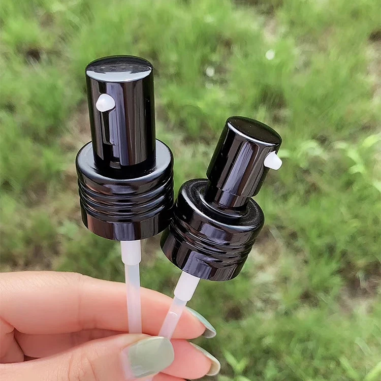 Chinese gold aluminum body spray perfume fine mist sprayer/ collar/ cap accessories for cosmetic packaging