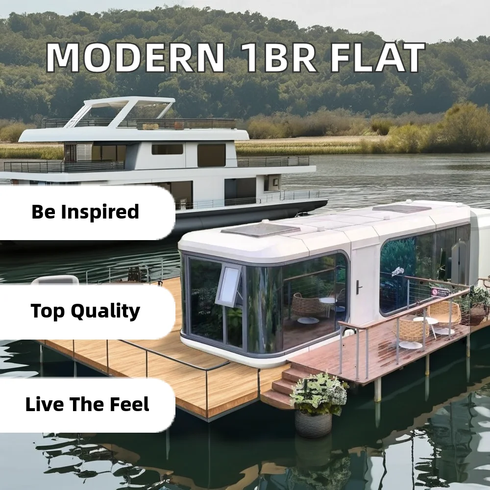 Modern Dutch Floating Foldable Capsule House Unique Water Tank Design for Hotel Warehouse Applications Product Category Villas