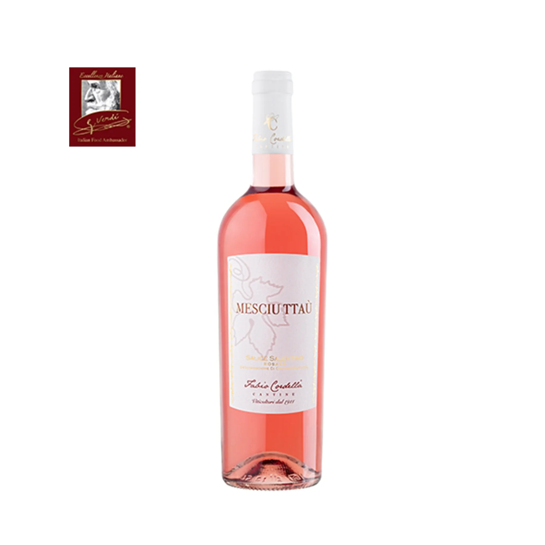 MESCIU TTAU Italian Rose Wine Salice Salentino DOP 750ml Bottles the of Champion GVERDI Selection Made Italy Red Wi
