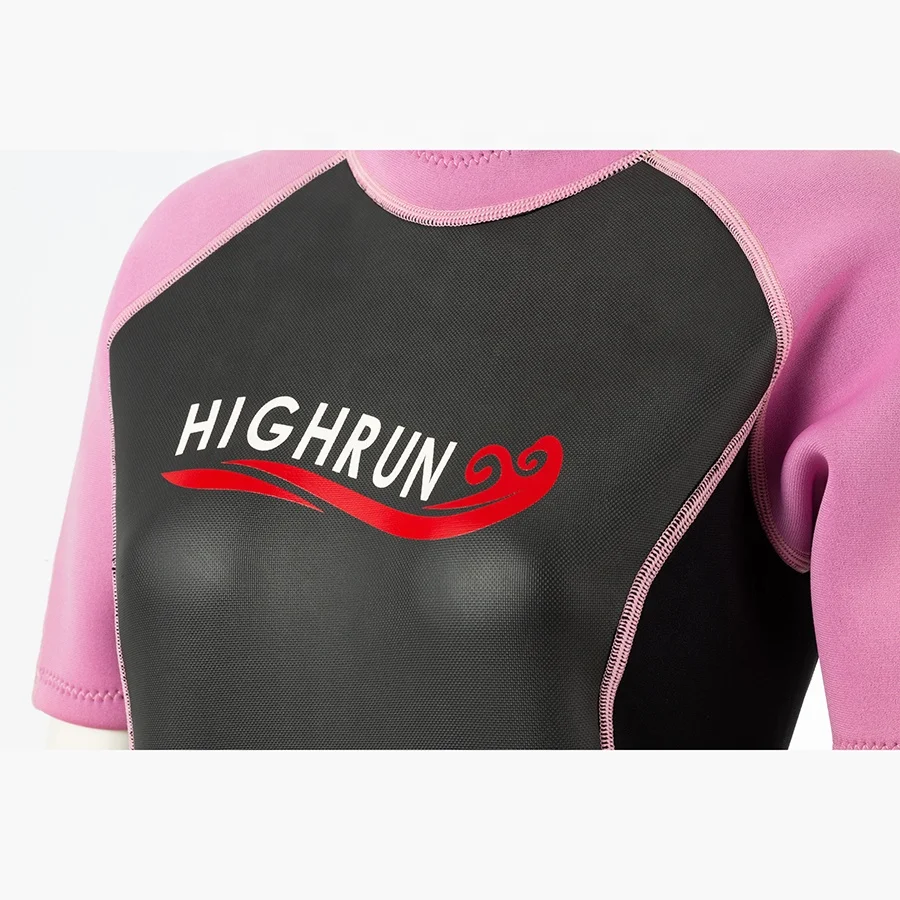 Wholesale 3MM 5MM High Guality Woman Neoprene Fabric Full Keeping Warm One Piece Diving Suittsuit