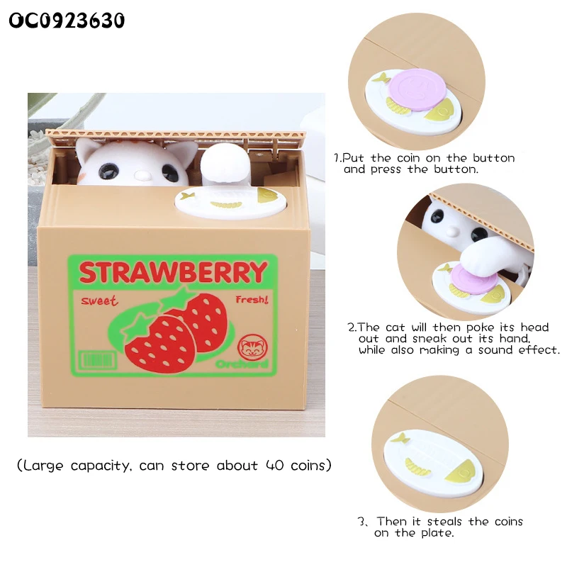 Funny anti stress games money box battery operated toys for children