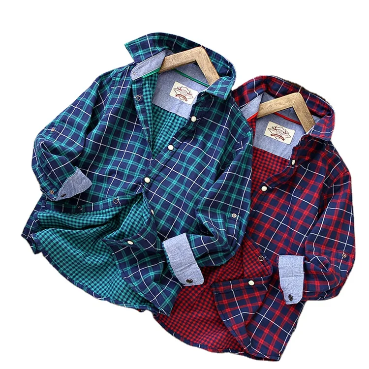 Рубашка детская с длинным рукавом 100% хлопок от 4 до 12 лет