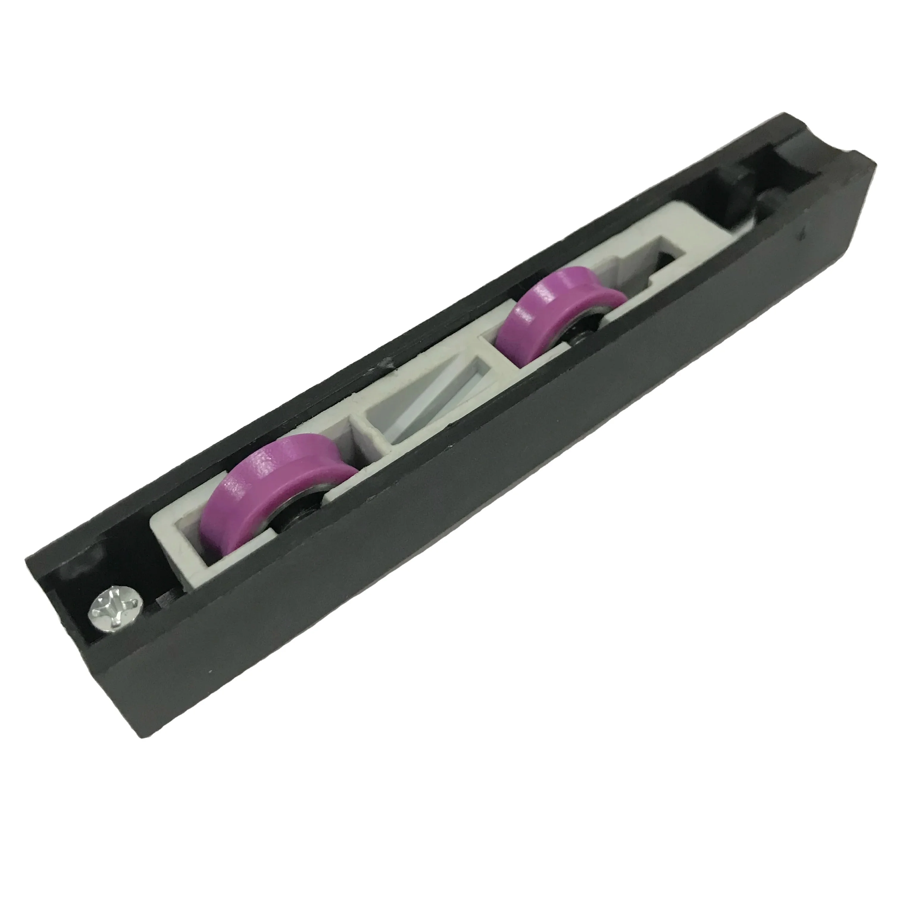 Roldana dupla com regulagem para esquadria de aluminio Double pulley with adjustment for aluminum door and window rollers