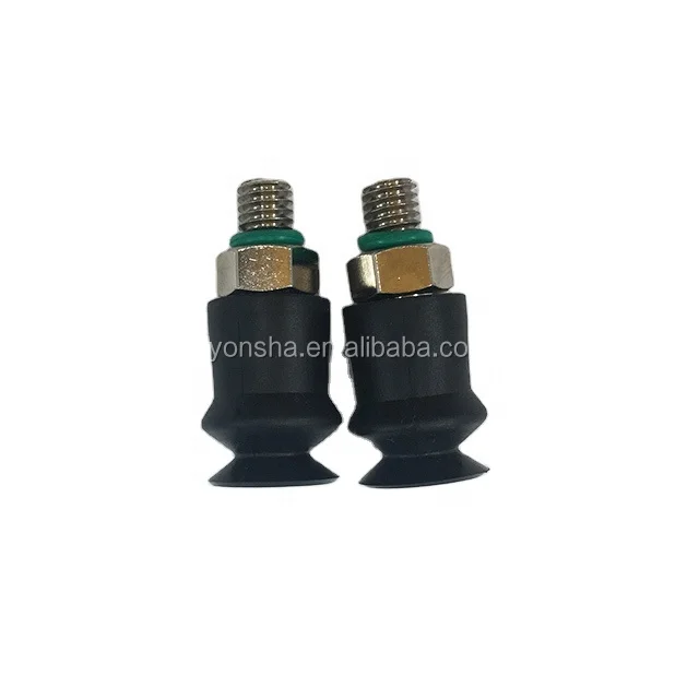 11mm 1.5 bellows sukers silicon suction cup vacuum with M5 thread fitting