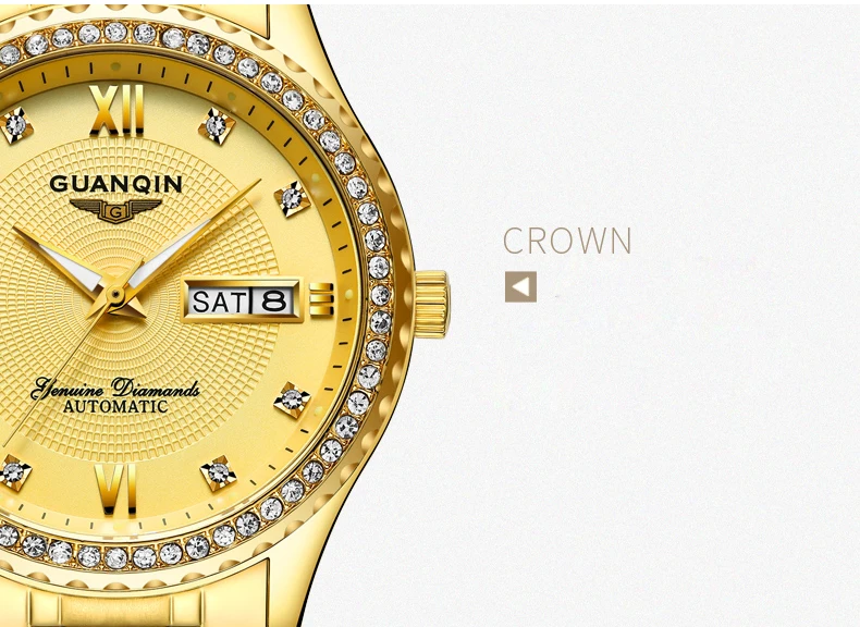 Classic Design Stainless Steel Mechanical Automatic Business Men Watch In Stock