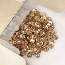 YANRUO 2088 Golden Shadow Color 16 Cut Facets Rhinestones and Crystals Rhinestones Strass Cristal Nails Rhinestone