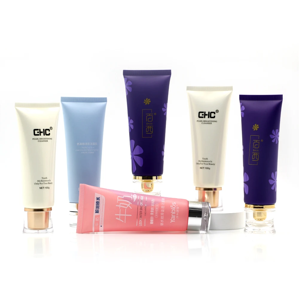 5ml-200g/ml Plastic White/clear/matt Cream Soft Tube Facial Cleanser/ Lip Blam Tube Hand Lotion Tube Face Cleanser Container