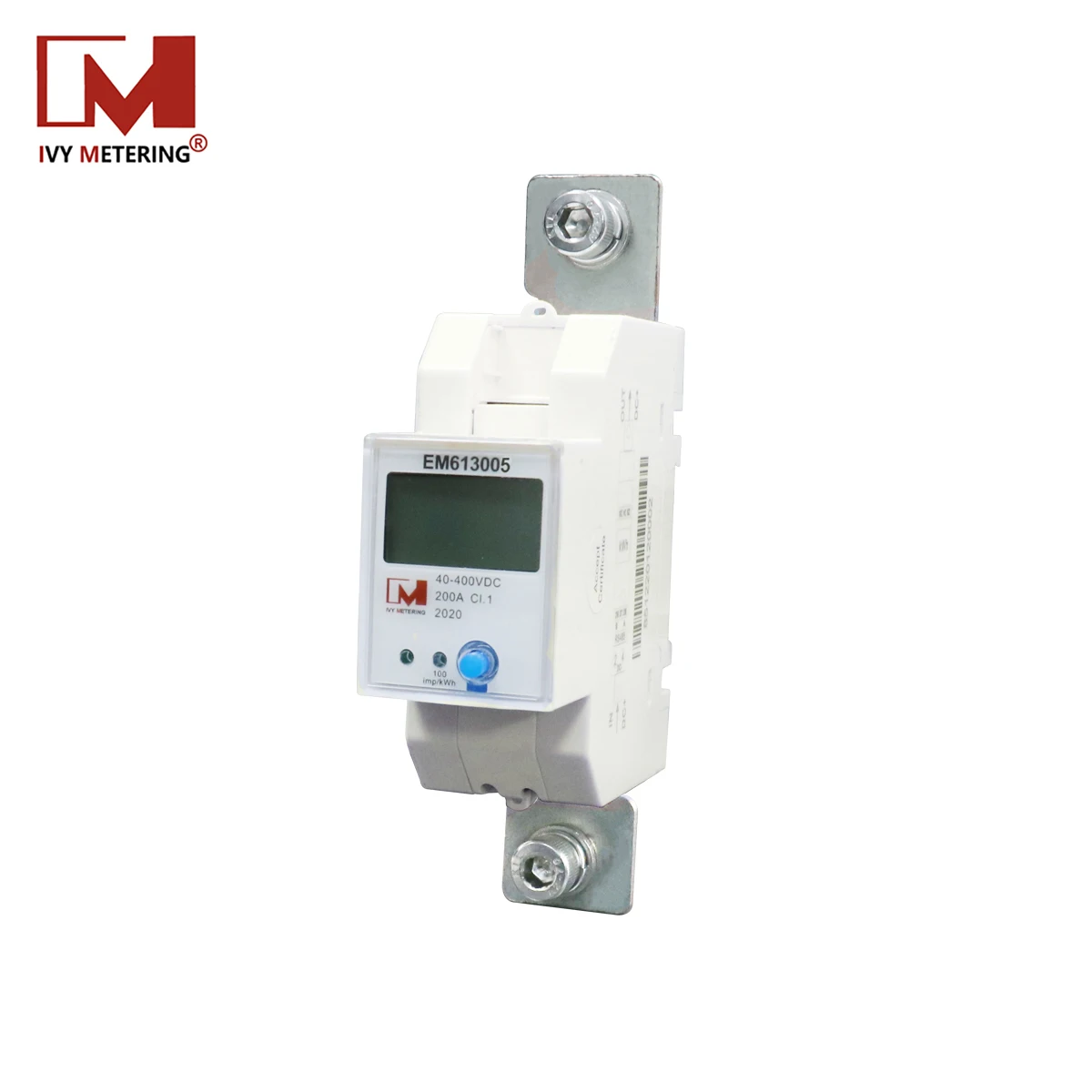 Low Voltage 8-48V Shunt RS485 DC Din Rail Energy Monitor Smart Meter for Battery Energy Storage