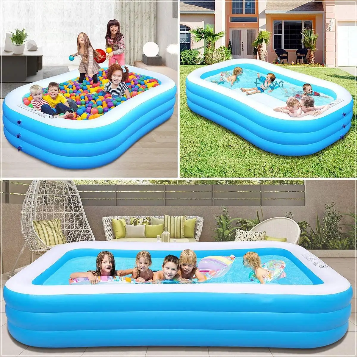 Thickened Wear Resistant Swimming Pool Home Paddling Inflatable