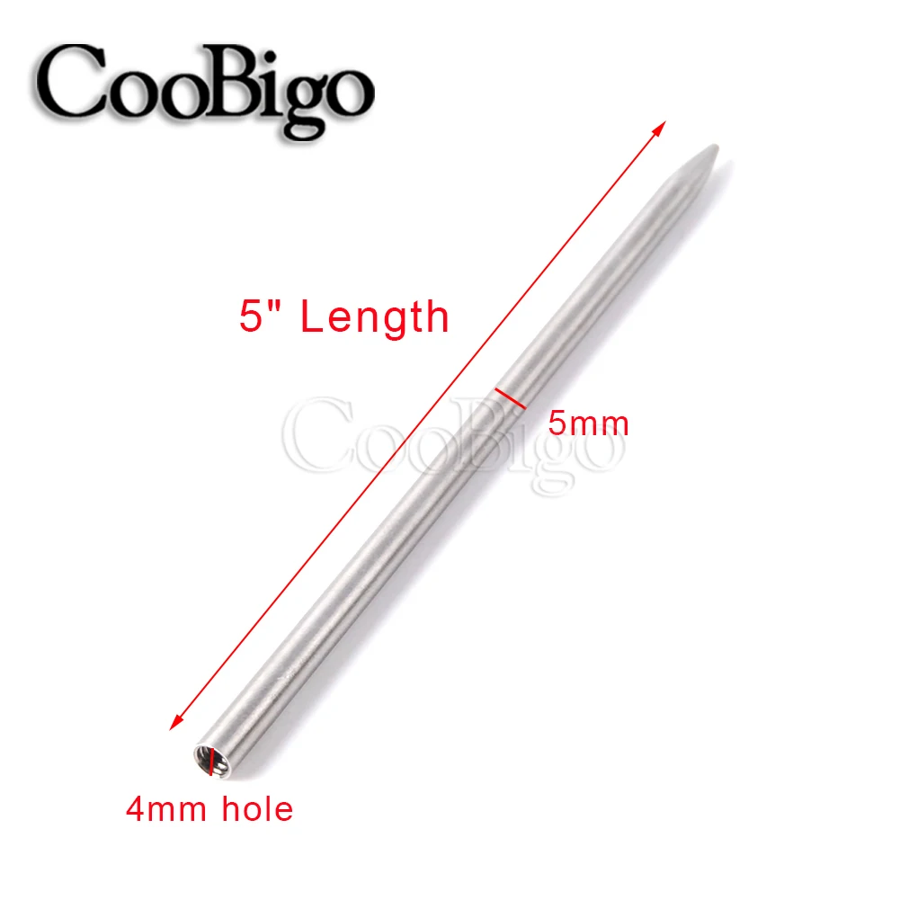 100pcs Knitting Weaving Bracelet Paracord Needle Screw Thread Shaft Tip Stitch Fid Lacing Crochet Tools DIY Accessories Steel