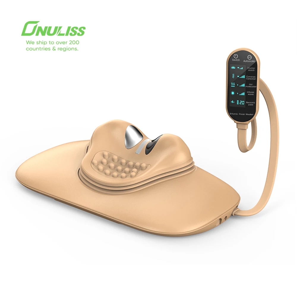 Portable Smart Cervical Traction Device Pillow with Heating Pad Neck Stretcher for Pain Relief Neck and Shoulder Massager