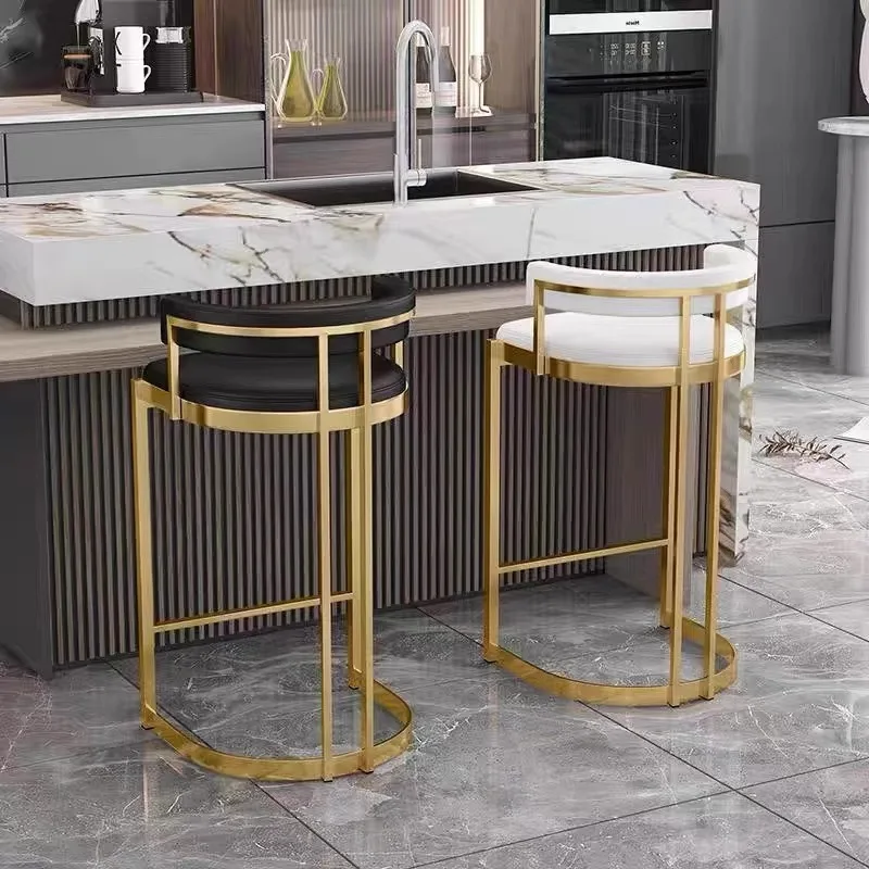 Modern Luxury High Quality Kitchen Plastic Bar Stools High Chair For Counter Bar