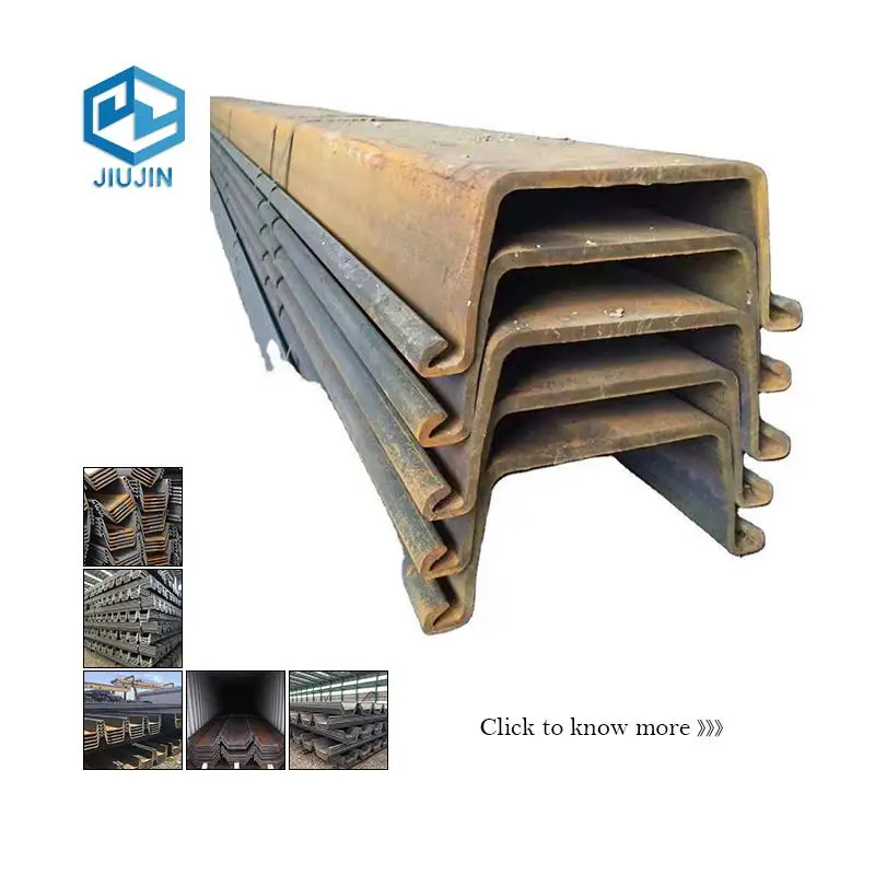 China Produced High Strength Hot Rolled Sy295 Sp 4 Lassen Steel Sheet Piles Piling Weight